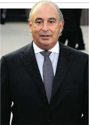  ??  ?? EMPIRE: Sir Philip Green sold BHS for £1 to a former bankrupt in 2015