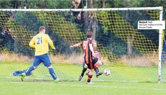  ?? ?? Netted Niall
McClure makes it 4-0 for Doune Castle