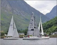  ??  ?? Billy and Steven Forteith’s Shadowfax, centre, was overall winner at Glencoe Regatta held recently.