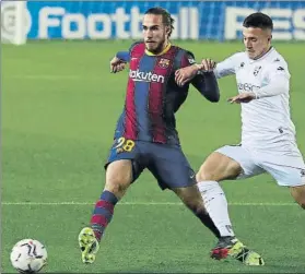  ?? FOTO: PEP MORATA ?? Óscar Mingueza ya lleva 30 partidos con el primer equipo del Barça