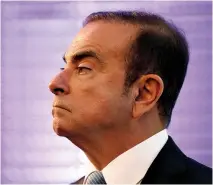  ??  ?? CARLOS GHOSN, chairman and CEO of the Renault-Nissan Alliance, attends a news conference to unveil Renault’s mid-term strategic plan in Paris, France on Oct. 6, 2017.