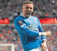  ?? ?? James Tavernier after scoring against Braga