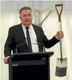  ??  ?? Shane Jones says a million trees will be planted on 40 erosion-prone farms.