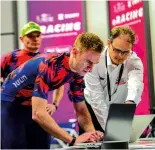  ??  ?? E- racing involves a sign-in, a weigh-in and antidoping measures