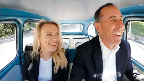  ?? Canadian Press/Netflix photo ?? Jerry Seinfield and Kate McKinnon are shown in an episode of Netflix’s “Comedians In Cars Getting Coffee” in this undated handout photo.