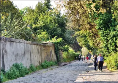  ?? ?? A stroll on Rome’s ancient Appian Way is a kind of time travel. (Rick Steves)