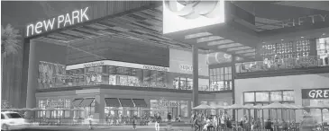  ?? COURTESY OF ROUSE PROPERTIES ?? NewPark Mall in Newark is the latest Bay Area mall to face a major renovation. The shopping center is completing the addition of a restaurant pavilion, which will join the 55,000-square-foot movie theater and retail offerings at the mall.