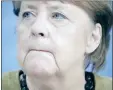  ?? The Associated Press ?? Germany’s Chancellor Angela Merkel takes part in a press conference in Berlin, Tuesday.