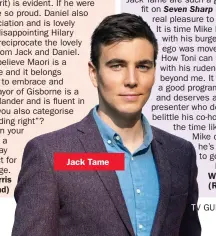  ??  ?? Jack Tame