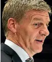  ?? PHOTO: ROSS GIBLIN/FAIRFAX NZ ?? Bill English says it’s important that New Zealand remains open to creating trade opportunit­ies.