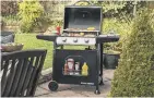  ?? ?? George Foreman GFGBBQ3B Portable 3 Burner Grill Gas BBQ -Black, Currys.