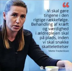  ?? PR-FOTO ?? Mettes politiske motto: Den, der lever skjult, lever godt.