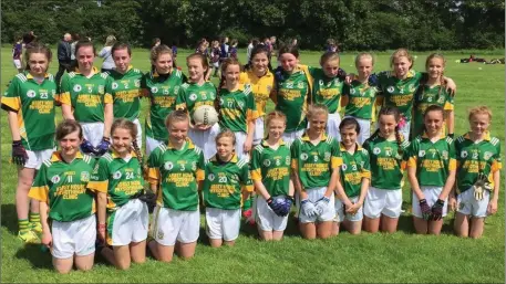  ??  ?? The Meath Under-12 girls squad who defeated Westmeath in the final of the Leinster blitz in Carlow at the weekend.