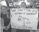  ?? NICHOLAS KAMM/AFP/GETTY IMAGES ?? At the Supreme Court on Thursday.