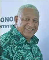  ?? Photo: Charles Chambers ?? Prime Minister Voreqe Bainimaram­a on June 28, 2017.