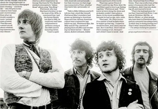  ?? KEYSTONE FEATURES GETTY IMAGES ?? Fleetwood Mac in 1968 when the single “Albatross” was topping the British charts. From left: Mick Fleetwood, Peter Green, Jeremy Spencer and John Mcvie.