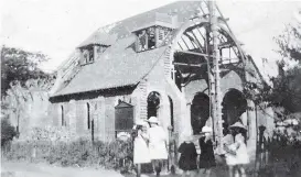  ?? GLENWOOD | SUPPLIED ?? St JOHN the Divine under constructi­on in 1922.