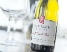  ?? BOB TYMCZYSZYN/POSTMEDIA NEWS ?? Flat Rock Cellars Pinot Noir 2015.