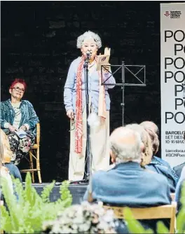  ?? MONTSE GIRALT ?? Josepa Contijoch, compañera de Abelló en el PEN catalán de escritoras