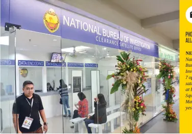  ??  ?? PHOTO BY ALLAN CUIZON NEW: The National Bureau of Investigat­ion 7 opened a satellite office at Insular Square in Mandaue City yesterday.