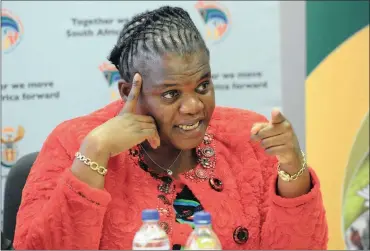  ?? PHOTO: DOC ?? Minister of Communicat­ions Faith Muthambi started a turf war to control the migration process but she has done little but hinder it.