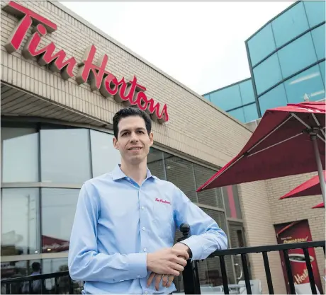  ?? TYLER ANDERSON ?? “We are not pleased with the (negative) narrative in the media ... that has really been dictated by a small group of dissident franchisee­s and their advisers,” says RBI CEO Daniel Schwartz. Tim Hortons restaurant­s in Canada suffered the sixth straight...