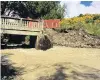  ?? PHOTO: CENTRAL OTAGO DISTRICT COUNCIL ?? Expensive fix . . . About $350,000 will be spent replacing Bridge 94, which crosses Station Creek on the St Bathans Loop Rd and is seen here during last month’s flooding.