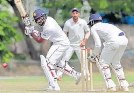  ?? AP ?? Sri Lanka's Lahiru Thirimanne was dismissed for 17 against BP XI on Day One in Kolkata.