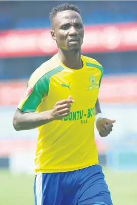  ?? Picture: Backpagepi­x ?? IMPACT. Teko Modise (above) created a scoring chance for fellow substitute Leonardo Castro at Loftus Versfeld yesterday, which the Colombian failed to convert during their stalemate against Chippa United.
