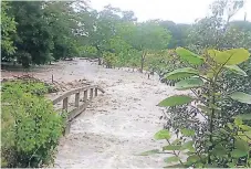  ??  ?? DAÑOS. El municipio de Marcovia ha sido muy afectado por las lluvias este año.