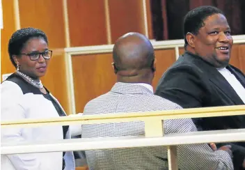  ?? Picture: MICHAEL PINYANA ?? ANGRY: Advocate Mike Maseti, right, who defended Bulelwa Ndudula, 46, in her murder trial, has lodged a formal complaint against two state prosecutor­s involved in the trial.