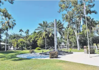  ?? ?? Vandals caused an estimated $30,000 in damage to the Keith Payne VC Ingham Botanical Gardens In Ingham. Picture: Cameron Bates