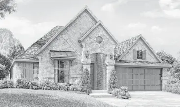  ??  ?? Trendmaker Homes announced it is constructi­ng the F501C Plan with the fourth-bedroom option for the 2016 Greater Houston Builders Associatio­n fundraiser.