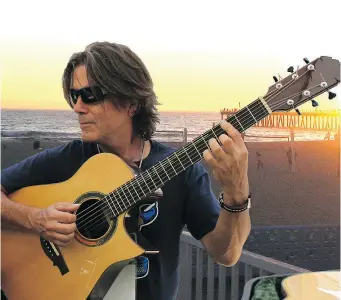  ??  ?? New Mexico’s Michael Chapdelain­e says he’s kind of a guitar ‘wild card’ who will play anything from classical to the Beatles and maybe even a country tune.