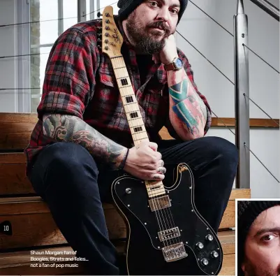  ??  ?? Shaun Morgan: fan of Boogies, Strats and Teles... not a fan of pop music