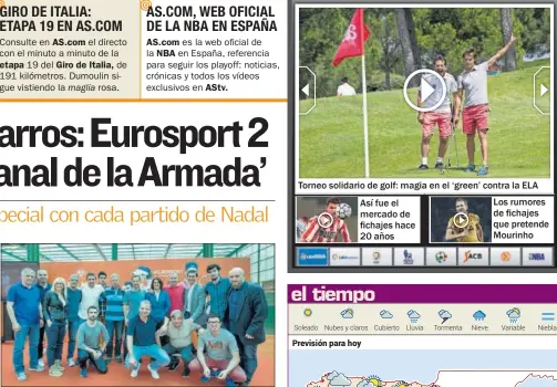  ??  ?? EQUIPO. Eurosport presentó en Madrid su cobertura para París.