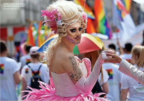  ?? RICHARD SWINGLER ?? Pride Cymru is always a fun and colourful event