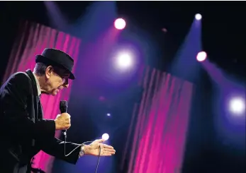  ?? PICTURE: REUTERS ?? Canadian singer-songwriter Leonard Cohen performs at the 47th Montreux Jazz Festival in 2013.