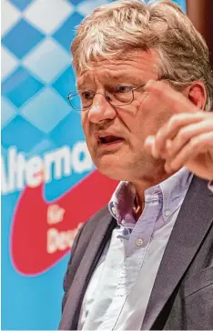 ?? Foto: Ralf Lienert ?? Jörg Meuthen wird beim AfD Bundespart­eitag in Augsburg am Samstag die zentrale Rede halten.
