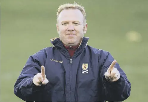  ??  ?? 0 Alex Mcleish took Scotland to the brink of qualificat­ion for Euro 2008 in a group that contained World Cup finalists Italy and France.