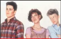  ??  ?? Michael Schoefflin­g, Molly Ringwald and Anthony Michael Hall (from left) star in the 1984 teen comedy “Sixteen Candles’’ Wednesday on AMC.