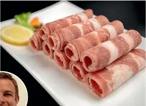  ?? ?? Refined venison rolls are becoming popular in China. Inset, Deer Industry NZ’s Nick Taylor.