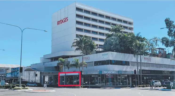  ?? Picture: SUPPLIED ?? PLENTY OF EXPOSURE: Shop 8 at 32-40 Spence St, part of Rydges Plaza, covers 180sqm and provides exposure to Grafton St traffic.