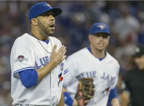  ?? RICK MADONIK/TORONTO STAR ?? David Price, who became the first pitcher in major league history to lose his first six post-season starts, admitted to some healthy, natural nerves.