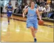  ?? RICK CAWLEY — FOR DIGITAL FIRST MEDIA ?? North Penn’s Jess Huber gets a breakaway lay-up Sunday.