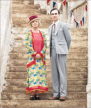  ?? Masterpiec­e ?? IN “INDIAN SUMMERS,” Julie Walters presides in the Indian Himalayas with Henry Lloyd-Hughes.