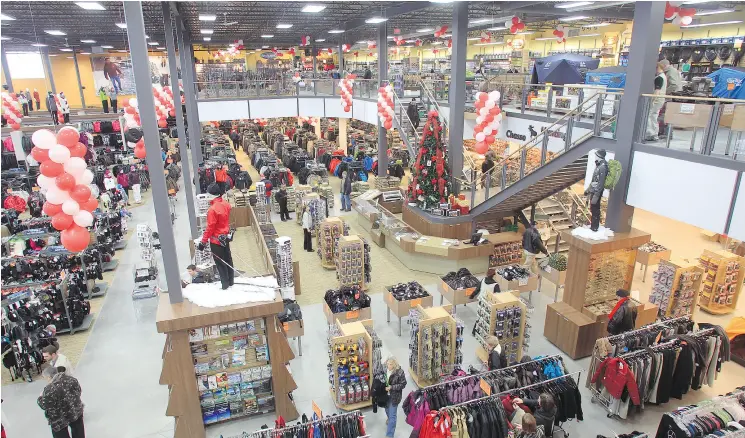  ?? BRUNO SCHLUMBERG­ER / POSTMEDIA NEWS ?? SAIL, which sells outdoor, camping, hunting and fishing equipment, has 10 stores in Ontario and Quebec, with plans for 11 as of April.