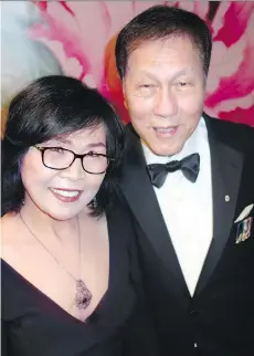  ??  ?? Patricia Yeo accompanie­d husband and Feast of Fortune founding chairman Sing Lim Yeo to the gala benefiting Mount St. Joseph Hospital.
