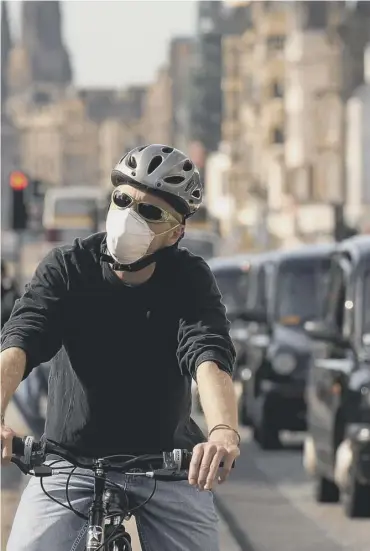  ??  ?? 0 Toxic air pollution is responsibl­e for an estimated 2,500 premature deaths in Scotland each year