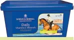  ??  ?? If you’re not feeding the recommende­d levels of feed, make sure your horse is getting all he needs by adding a vitamin and mineral supplement to his feed